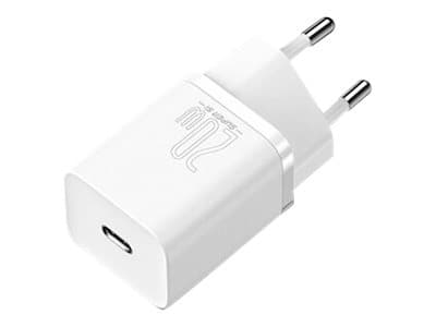 Baseus Strømforsyningsadapter 20Watt Strøm 2-polet