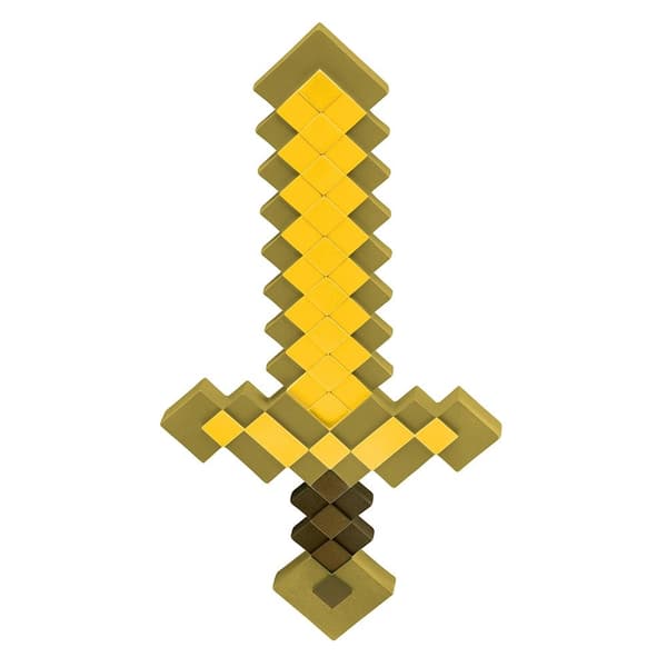 JAKKS Pacific Forkledning Minecraft rollespill-sverd i gull