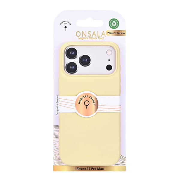 Onsala Mobildeksel med silikonfølelse Lemon - iPhone 17 Pro Max