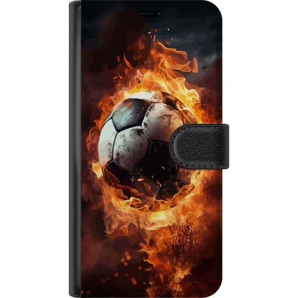 Tegnebogsetui til Xiaomi Mi 10T 5G med Fodbold motiv