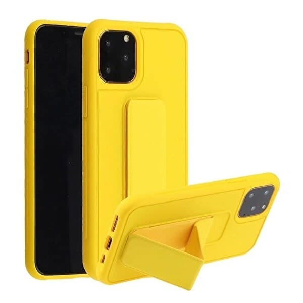 Silikonikotelo jalustalla iPhone 11 Pro Maxille