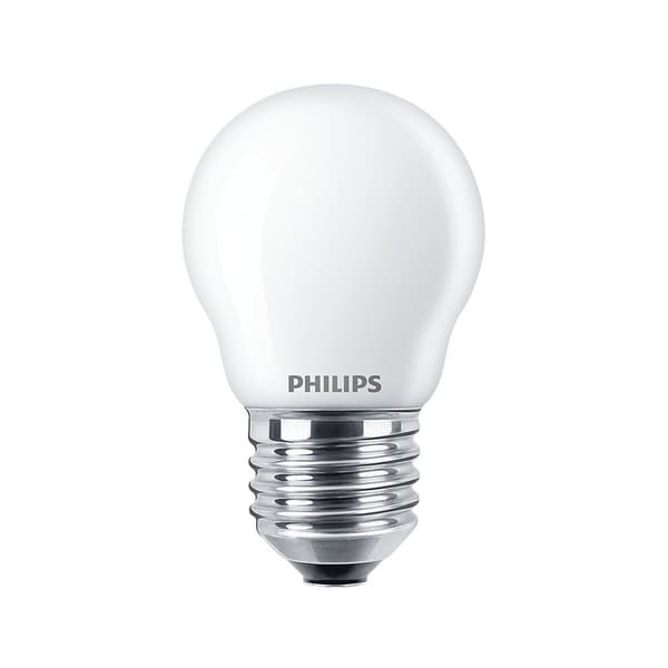 Philips 2-pakning LED E27 P45 Sphere 40W Frost 470lm