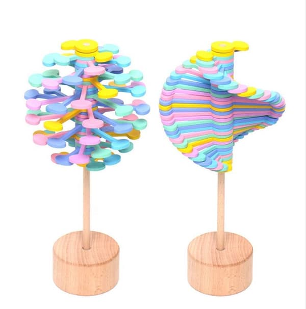 Lollipopter fidget spinning legetøj, pastelfarver