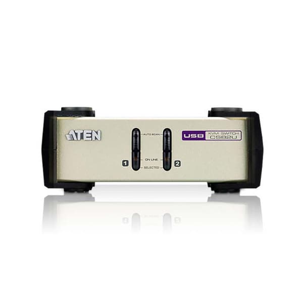 Atena CS82U 2-Port KVM Switch Sølv