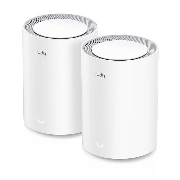 CUDY Mesh Solution M3000 2-pk WF6 AX3000 Gigabit 2.5G White