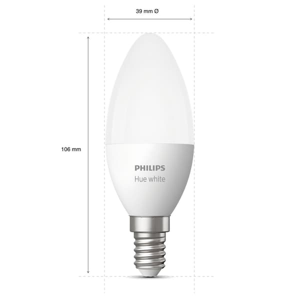 Philips Hue Hvit E14 Crown 1-pakning