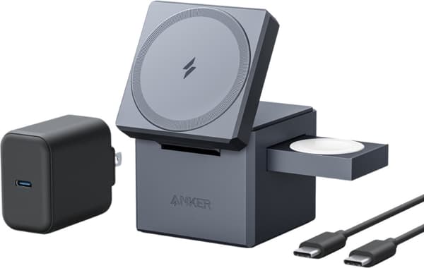 Anker 3-in-1 Cube with MagSafe -langaton latausalusta