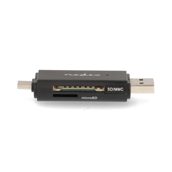 Nedis Kortläsare | microSD (TF) / microSDHC (TF) / microSDXC (TF) / SD / SDHC / SDXC | USB 2.0