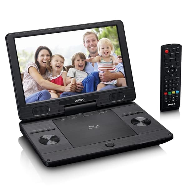 Lenco Bærbar 11,5" Bluray-DVD-afspiller Sort