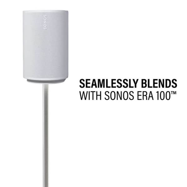 SANUS Floor Stand Adjustable for Sonos ERA 100 Single White