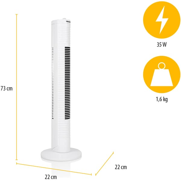 Tristar Pelarfläkt med timer