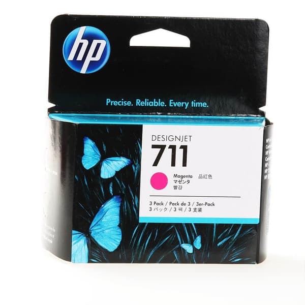 HP Bläck CZ135A 711 Magenta 3-pack