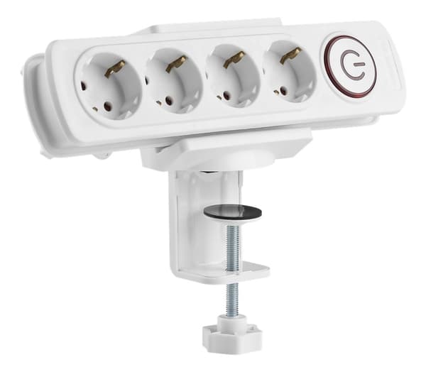 DELTACO Office, Clamp-On Power Strip Holder