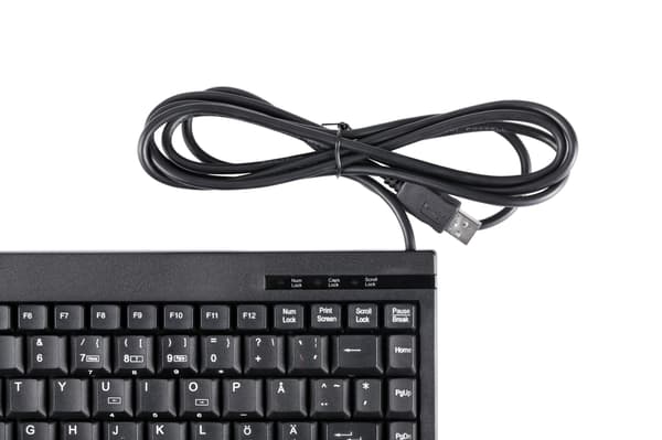 Minitangentbord USB, svart