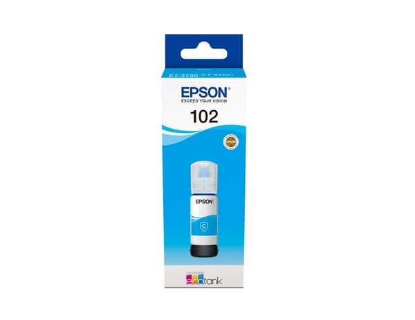 Epson 102 EcoTank Cyan ink bottle