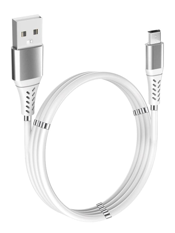 GADGETMONSTER Magnetisk USB-A-Micro USB-ladekabel, 1 m