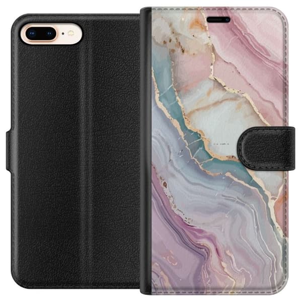 Tegnebogsetui til Apple iPhone 7 Plus med Marmor motiv