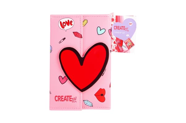 CREATE it! Makeupbog med magnetlukning i hjerteform (884526)