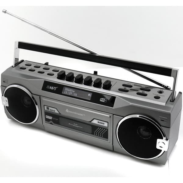 Soundmaster Kassettradio Stereo Bluetooth SRR80TI Sølv