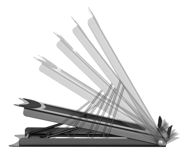 DELTACO Office, Foldable Laptop/Tablet Stand, 5 positions