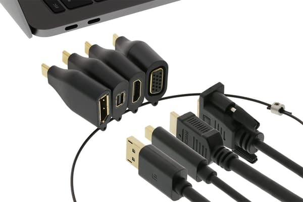 DELTACO Office, USB-C-sovitinrengas, mDP, DP, VGA, HDMI