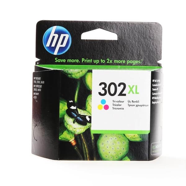 HP Musteet F6U67AE 302XL Tri-colour