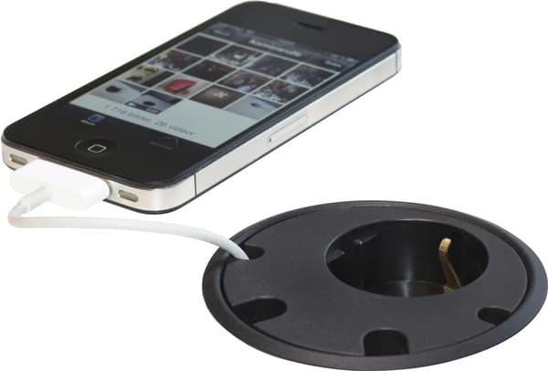 Powerdot Satellit PD10 - Satelit med et CEE 7/4 stik, fire huller til
