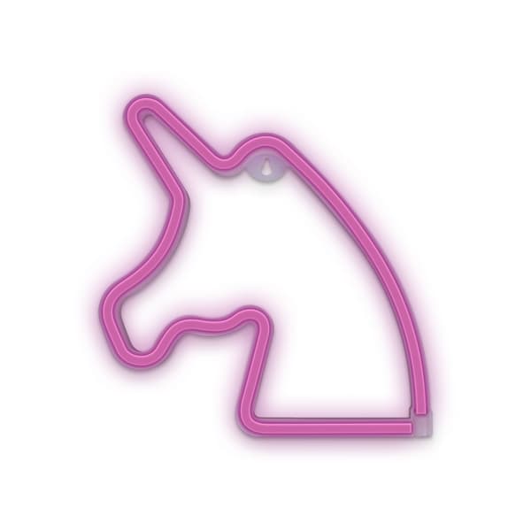 Forever Light Neon LED-lys Unicorn batteri + USB FLNEO1, Rosa