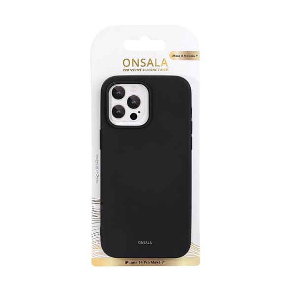 Onsala Mobilskal Silikon Black - iPhone 14 Pro Max