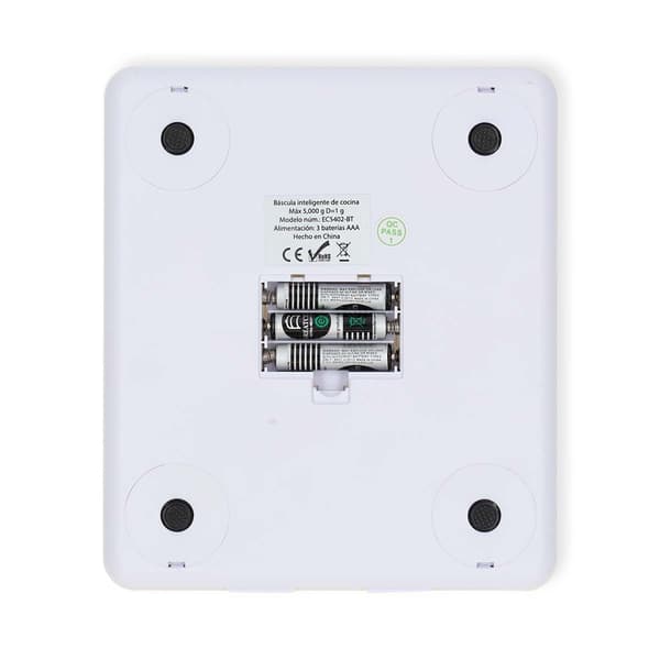 Nedis SmartLife köksvåg | Bluetooth® | Glas / Plast | Vit