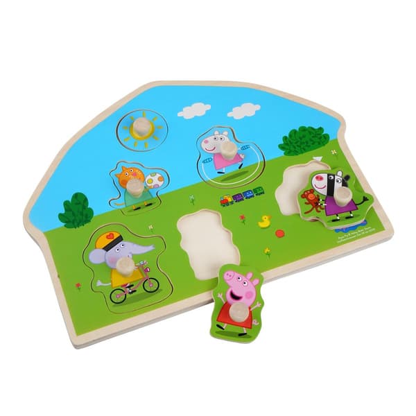 Barbo Toys Peppa Pig-format träpussel - Lekplats