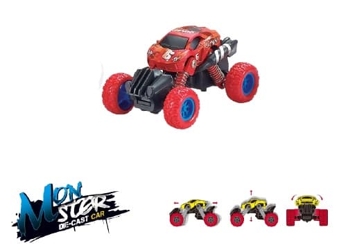 Mini Monster Truck 4x4 1:70, punainen