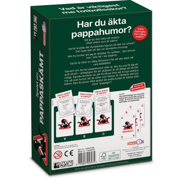 Games4U Juhlapeli Pappaskämt/Dad Jokes (SE)