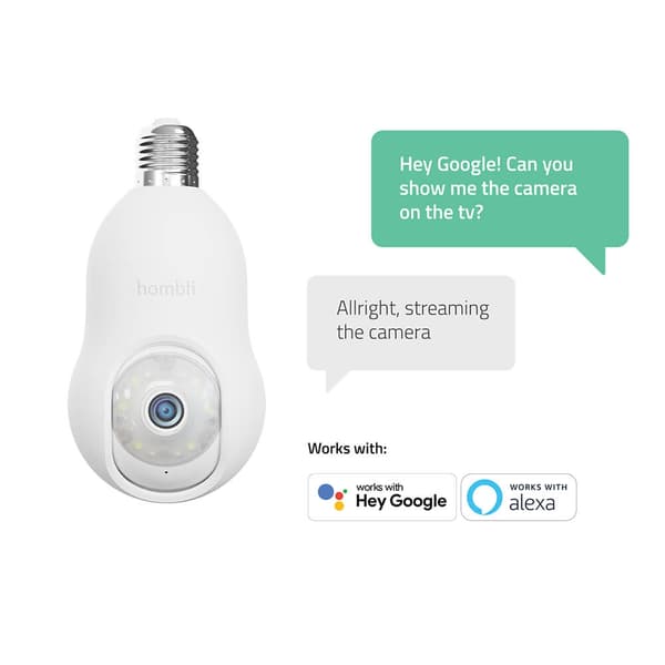 Hombli Smart Bulb Kamera Hvit