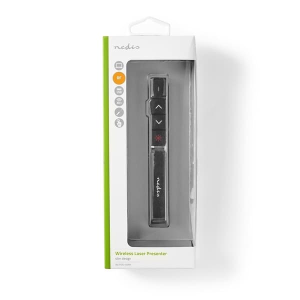 Nedis Præsentør | Laser pointer rækkevidde op til: 100 m | Trådløs rækkevidde op til: 30 m | Sort