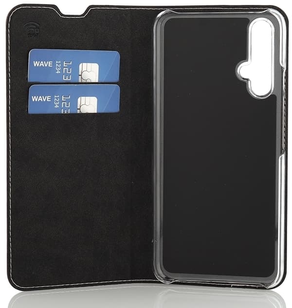 Wave BookCase skyddsfodral, Honor 20 / Huawei Nova 5T, roséguld