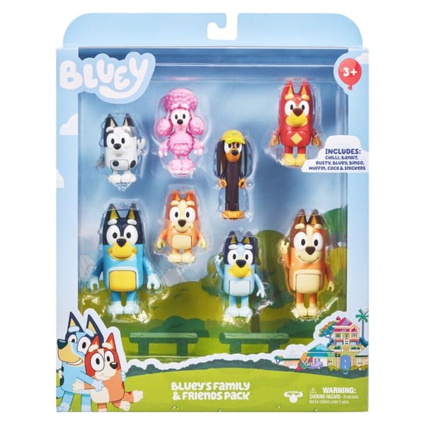 BLUEY 8 hahmon monipakkaus - S3 (90128)