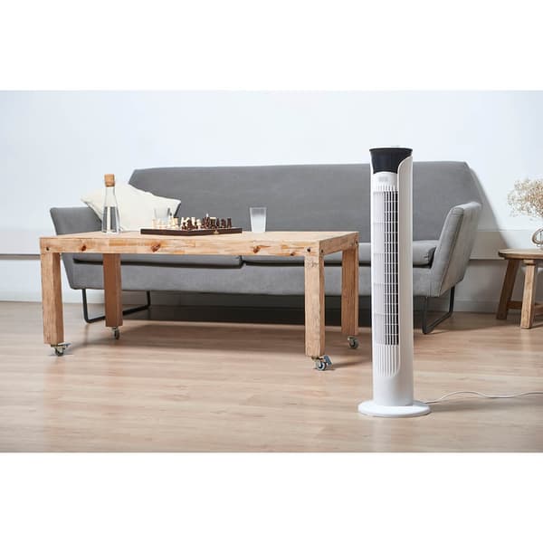 BLACK+DECKER Pelarfläkt Vit 81cm