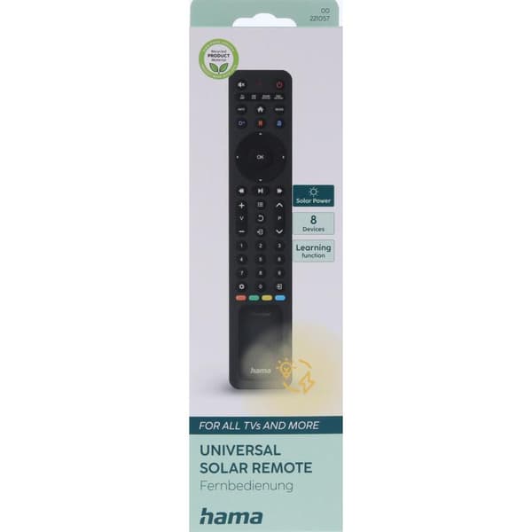 Hama Fjernkontroll Universal 8In1 Solar