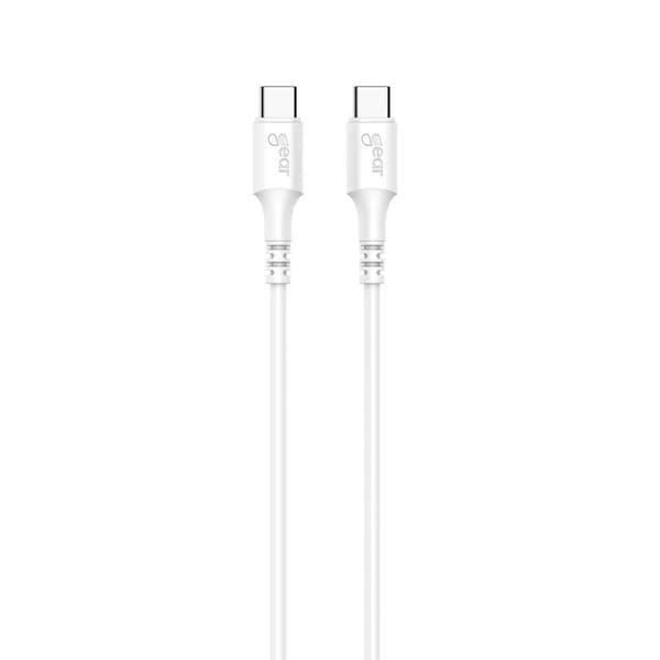 Gear Lader 220V 1xUSB-C Hvit PD/PPS 30W + Kabel USB-C til USB-C