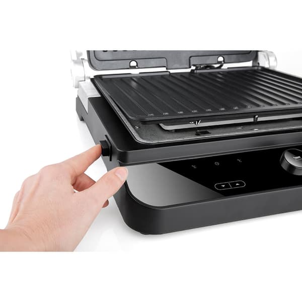 BLACK+DECKER Bordgrill, Ekstra Plade 2000W, Børstet Stål