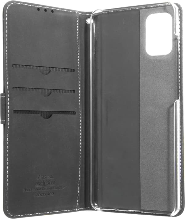 Insmat Eksklusivt Flip Case-pungetui, Samsung Galaxy A71, sort
