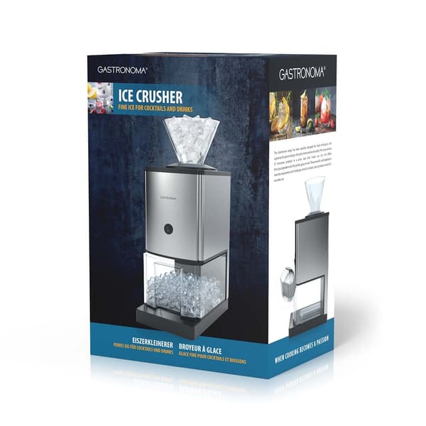 Gastronoma Isknuser | 80W | 1 kg/min | 3L opsamler | Rustfrit stål / Sort