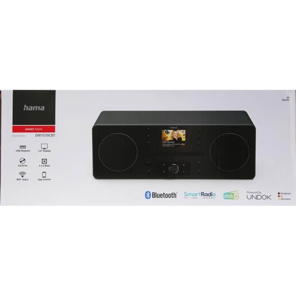 Hama FM/DAB+/CD/BT Internetradio DIR1570CBT Svart