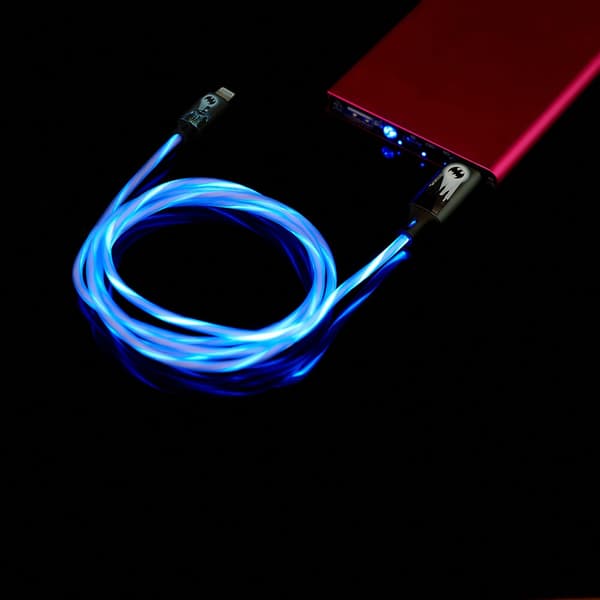 BATMAN USB A Til Lightning Light-Up 1,2m MFI Bat logo