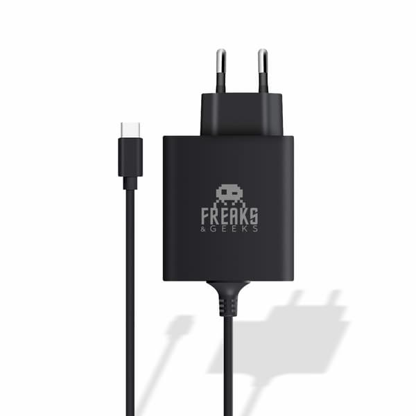 Trade Invaders Verkkolaite Nintendo Switch 2:lle - 30W - Musta