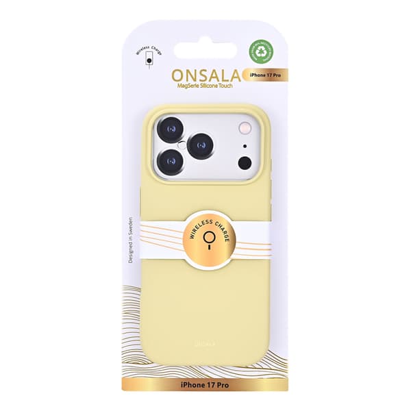Onsala Mobildeksel med silikonsfølelse Lemon - iPhone 17 Pro
