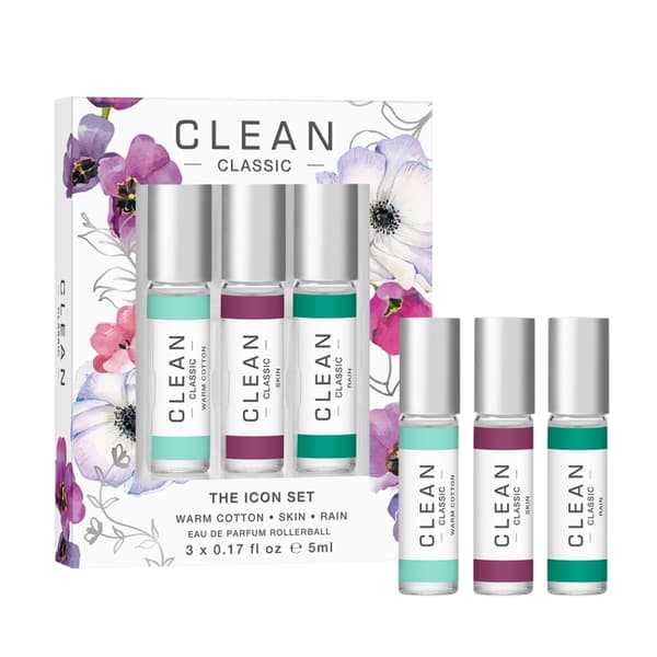 Clean Gaveæske med 3 stk. klassiske rollerball-parfumer