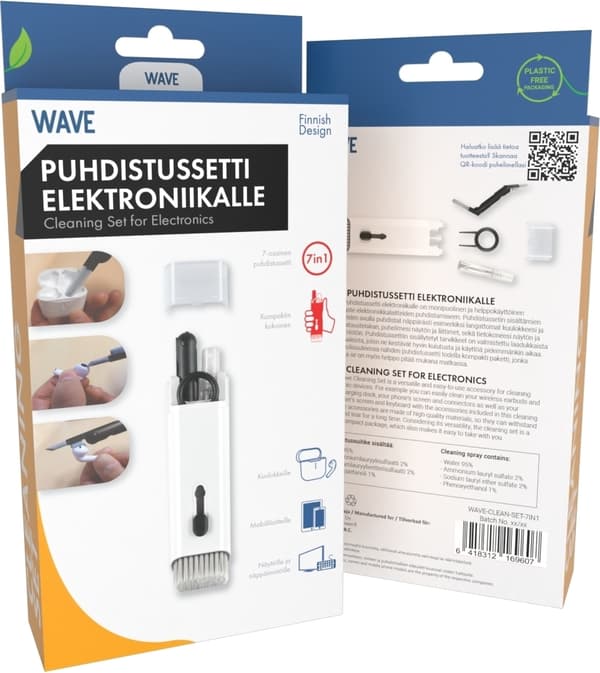Wave 7IN1 -puhdistussetti elektroniikalle