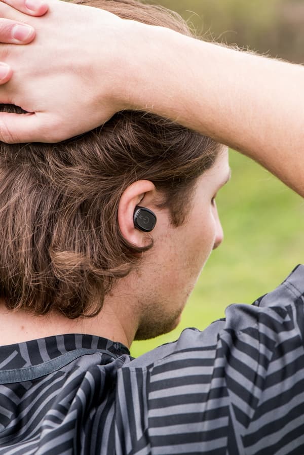Lenco Bluetooth® Headset Vattentätt In-Ear Docking Svart